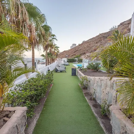2br Private Terrace House-solarium & Pool Lägenhet Mogán